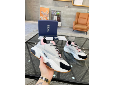 HOMME B22 TRAINER SNEAKER (Di0r B22 Pale Pink Grey)